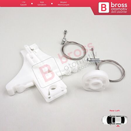 VW Passat B5 B5.5 3B 3BG Skoda Superb MK1 3U 3B5839461 İçin Sol Arka Cam Kriko Tamir Seti