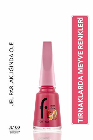 Flormar Jelly Look Yüksek Pigmentli ve Parlak Bitişli Jel Görünümlü Oje