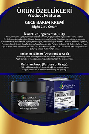 Gece Bakım Kremi (NİGHT CARE CREAM)