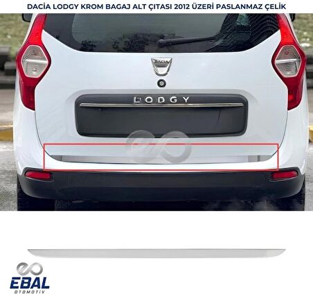 Dacia Lodgy Krom Bagaj Alt Çıtası  2012 Üzeri P.Çelik
