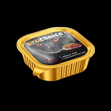 Prochoice Biftekli Pate Ezme Yetişkin Kedi Maması 100 Gr