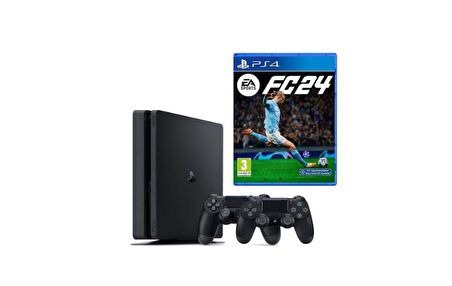 Sony Playstation 4 Slim + 2.Dualshock + Ps4 Ea Sports Fc 24