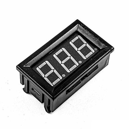0.56 inç 3.5-30V 2 Kablolu DC Kırmızı Voltmetre