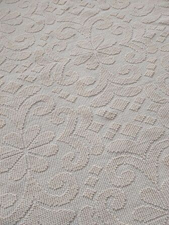 Pamuklu Bukle Lüks Kilim (120x180)-Krem