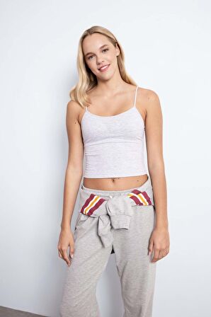 DeFacto Fall in Love Regular Fit İnce Askılı Basic Düz Atlet C5128AX24AUGR93