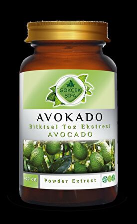 Avokado Toz Ekstresi 100 gr. Cam Kavanoz