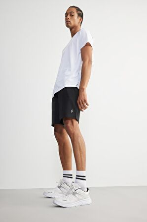 DeFactoFit Hızlı Kuruyan Slim Fit Dar Kesim Bisiklet Yaka Baskılı Sporcu Kısa Kollu Tişört V2887AZ25SPWT34