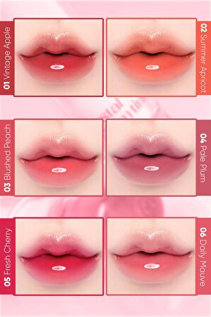 Yapışkanlık Hissi Vermeyen Yoğun Işıltılı Tint Clio Crystal Glam Tint (10 Baby Berry)