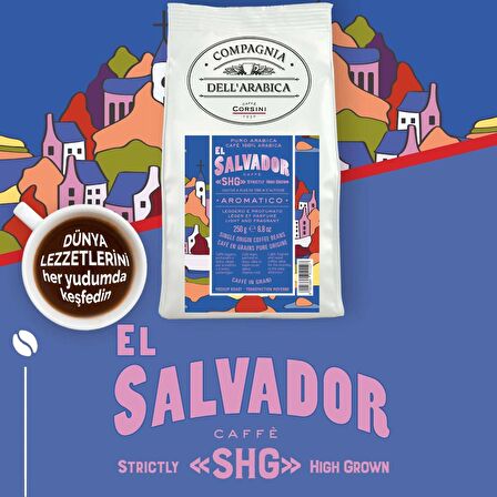 Caffe Corsini El Salvador %100 Arabica Çekirdek Kahve 250GR