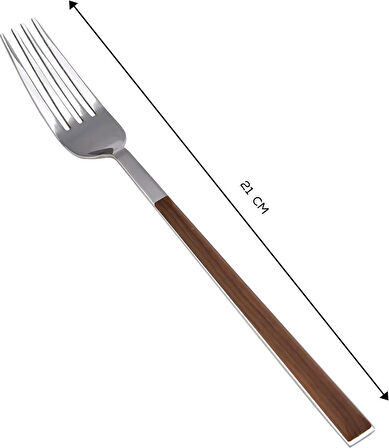 Karaca Salzburg Ahşap Tekli Yemek Çatalı 21 cm