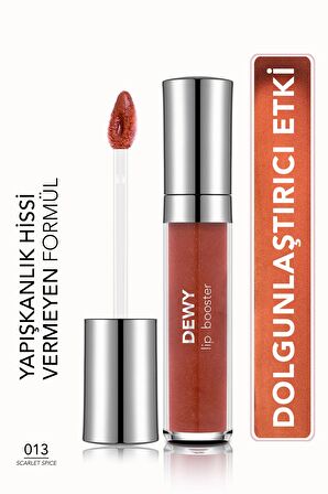 Flormar Dolgunlaştırıcı Dudak Parlatıcısı - Dewy Lip Booster - 013 Scarlet Spıce - 8682536094061