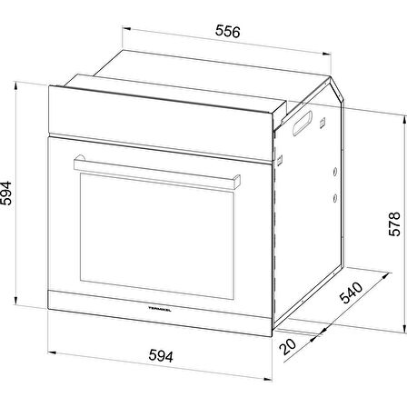 Termikel Ankastre Fırın BO O6559 A-01