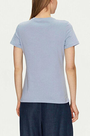 Kadın CN SS Love Triangle T-Shirt - Mavi | XS