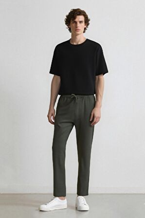 DeFacto Jogger Pantolon Beli Bağcıklı Cepli Düz Paça D8641AX24AUKH244