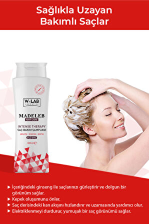 W Lab Madeleb Intense Therapy Keratin Şampuan 300 ML 