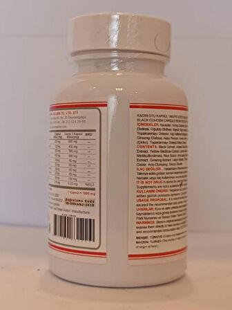 Kadın Otu Kapsül (BLACK COHOSH CAPSULE)