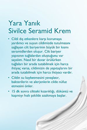 Yara Yanık Sivilce Seramid Krem