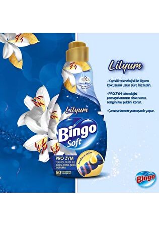 Bingo Soft Lilyum Yumuşatıcı 60 Yıkama 1.44 lt