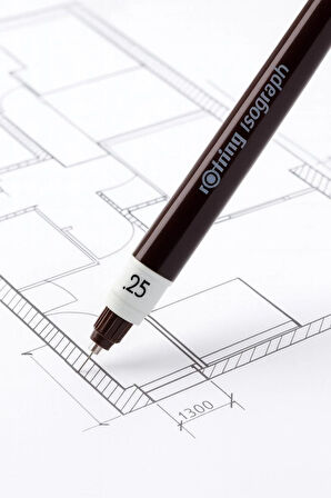 Rapido Kalemi Isograph 0.25 MM Teknik Çizim Kalemi (1 Adet)