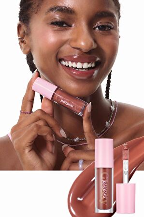 Dudaklara Dolgun, Pürüzsüz Işıltı Sunan Gloss Peripera Ink Glasting Lip Gloss (9 Grow On You)