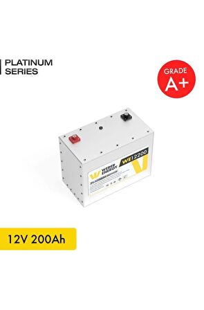 12V 200Ah LiFePO4 Platinum Series Bluetooth'lu Lityum Demir Fosfat Akü 