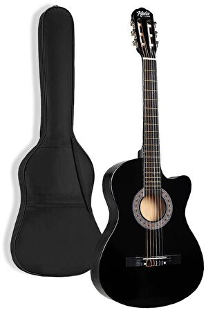 Midex CG-3Midex CG-395BK Siyah Klasik Gitar 4/4 Sap Ayarlı Kesik Kasa Full Set (Çanta Askı Tuner Metod Pena)95BK Siyah Klasik Gitar 4/4 Sap Ayarlı Kesik Kasa Full Set (Çanta Askı Tuner Metod Pena)