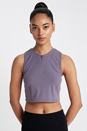 DeFactoFit Crop Bisiklet Yaka Sporcu Atlet D0638AX24AUPR466