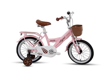 Tommybike Latte Sepetli, Elcikli 16 Jant Çocuk Bisikleti, 4-6 Yaş Çocuk Bisikleti Pembe