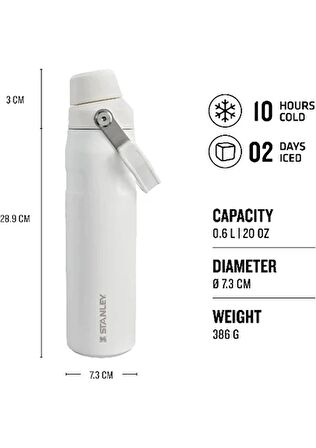 Stanley The Aerolight Iceflow Beyaz 0.60 lt Soğuk Su Termosu