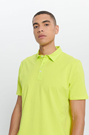 Standart Fit Normal Kesim %100 Pamuk Baskılı Polo Yaka Tişört