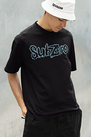 Subzero Baskılı Unisex Oversize Anime Karakter Tişört