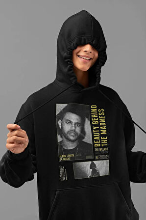 Beauty Behind The Madness Yazılı Unisex Oversize The Weeknd Hoodie
