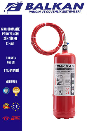 6 kg Otomatik pano söndürme sistemi