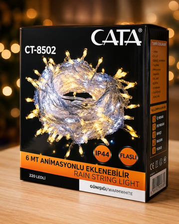 6 Metre Çift Renk LED Işık (3200K + 6500K) –  Animasyon Efektli, Dış Mekan CT8502