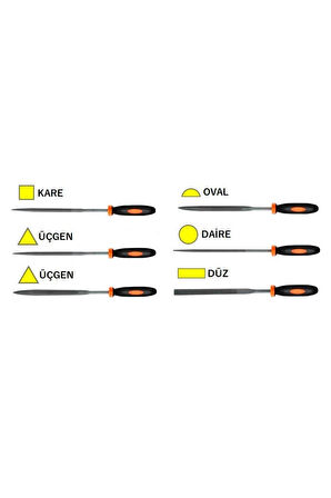 6 Parça Mini Eğe Ahşap Oyma Şekil Verme Ege Set