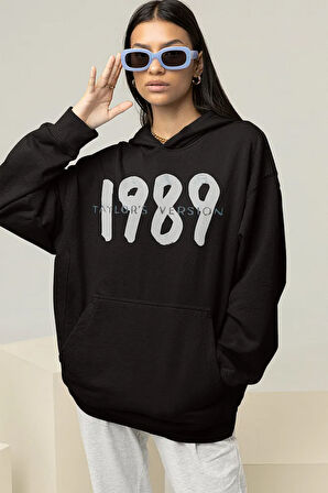 1989 Taylor's Version Yazılı Unisex Oversize Şarkıcı Taylor Swift Hoodie