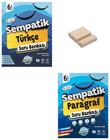 6. Sınıf Sempatik Türkçe ve Paragraf Soru Bankası + Telefon Standı