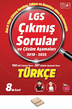 LGS 8. Sınıf Çıkmış Sorular Türkçe + Telefon Standı