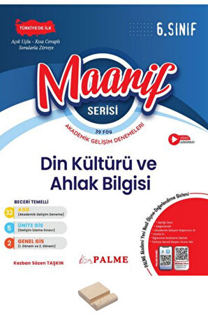 6. Sınıf Maarif Serisi Din Kültürü Akademik Gelişim Denemeleri + Telefon Standı