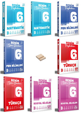 Benim Hocam 6. Sınıf Tüm Dersler Fasikülüm ve Soru Bankam 8li Set + Telefon Standı