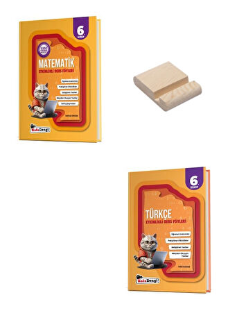 Kafa Dengi 6. Sınıf Matematik ve Türkçe Etkinlikli Ders Föyleri + Telefon Standı