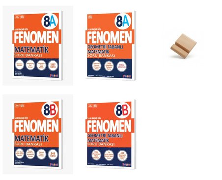 Fenomen LGS 2027 A ve B Serisi Matematik + Geometri Soru Bankası + Telefon Standı
