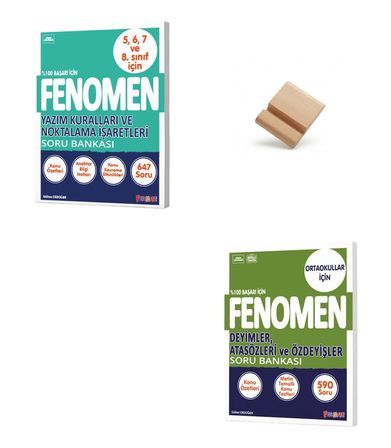 Fenomen LGS 2027 Yazım Kuralları ve Deyimler Atasözleri Soru Bankası + Telefon Standı