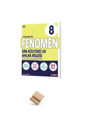 Fenomen LGS 8. Sınıf 2027 Din Kültürü ve Ahlak Bilgisi Soru Bankası + Telefon Standı 