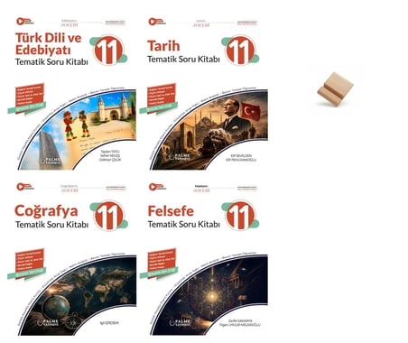 Palme 11. Sınıf Maarif Tematik Edebiyat Tarih Coğrafya ve Felsefe 4lü Set Soru Kitabı + Telefon Standı