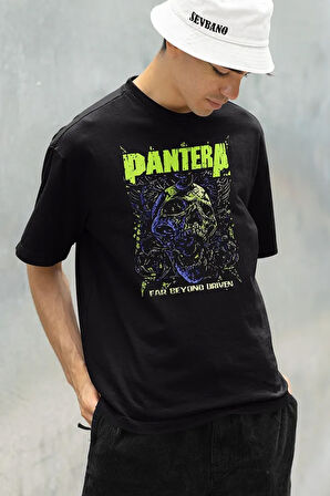 Far Beyond Driven Pantera Baskılı Unisex Oversize Rock Metal Tişört