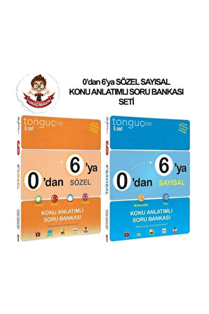 Tonguç 2020 0'dan 6'ya Sayısal Sözel Konu Anlatımlı Soru Bankası Seti