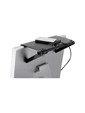 TV ve Monitör Üstü Stand 33.8x16.2x2.5 cm Siyah Dayanıklı Tasarım Kumanda Eşya Düzenleyici