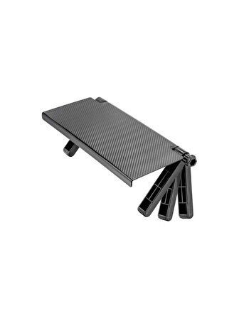 TV ve Monitör Üstü Stand 33.8x16.2x2.5 cm Siyah Dayanıklı Tasarım Kumanda Eşya Düzenleyici