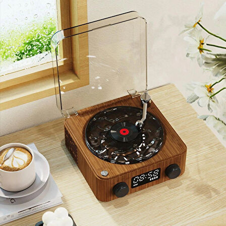 Retro Pikap Tasarımlı Mp3 Çalar Şarjlı RGB Tavan Yansıtma 4 Derin Uyku Müzikli BT/SD Kart/Aux